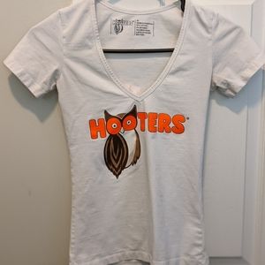 Hooters Girl Uniform White T-shirt
